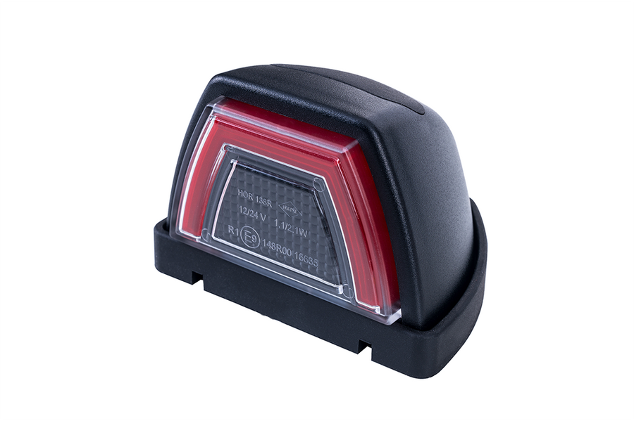 LED габарит за покрив 12/24V, червен