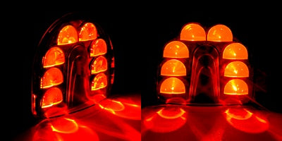 LED червена warning лампа за мотокари