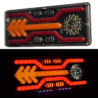 LED неон стоп, с кръг и мигач-стрела, 33 см