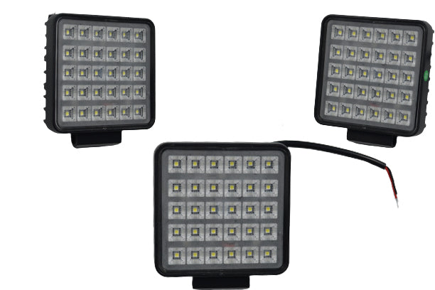 LED работна лампа, фар, квадрат, 30W, 12/24V, с on/off ключ