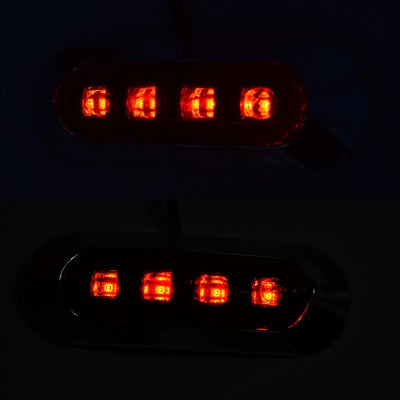 Диоден габарит LUX, с 4 диода, червено стъкло, 24V