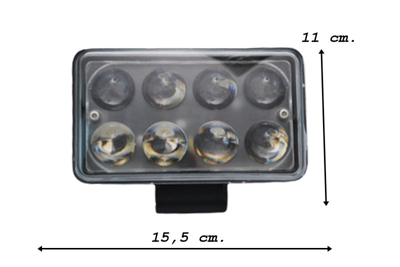 LED прожектор, мощна работна лампа 32W, 10/30V два режима къси и дълги