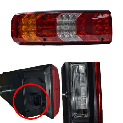 LED стоп за Mercedes Actros MP4, ляв с HDSCS букса
