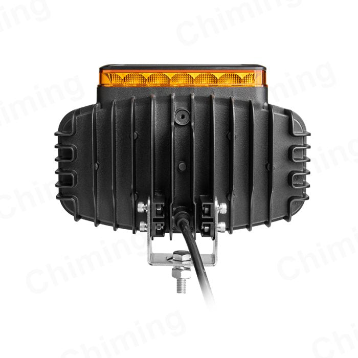 LED халоген тип Hella, с 12 диода, с бяла и жълта DRL + блиц светлина, 77W