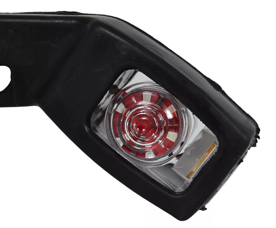 Jumbo голямо тройно LED рогче – правоъгълно косо, 12/24V