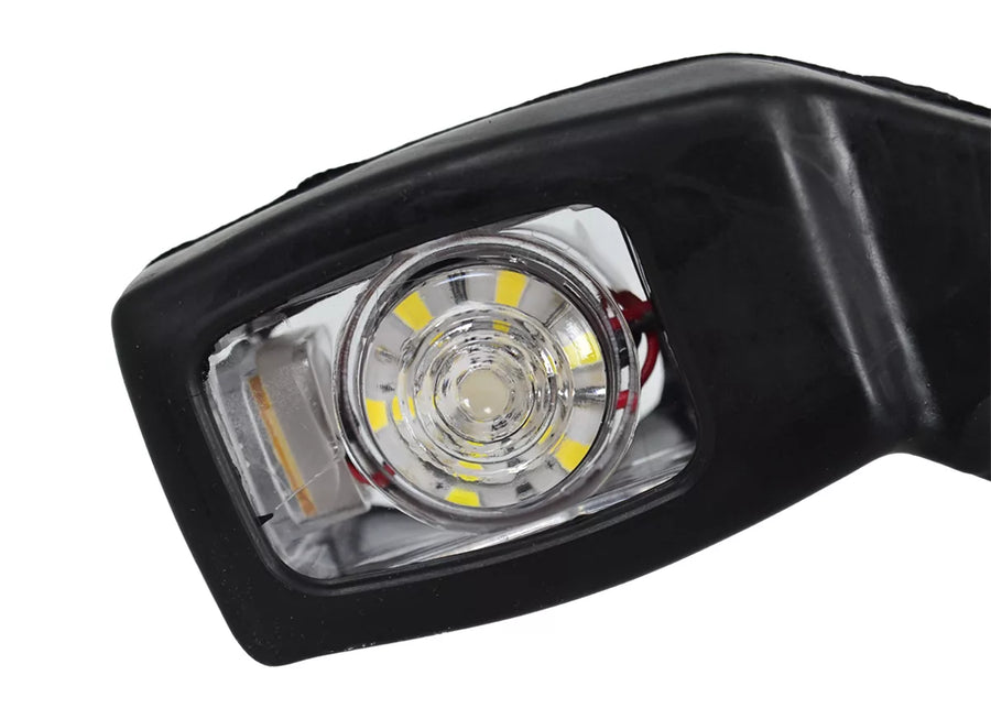 Jumbo голямо тройно LED рогче – правоъгълно косо, 12/24V