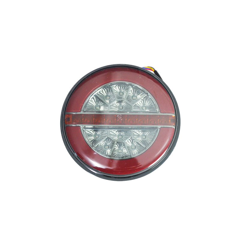 Кръгъл Smoked LED Неон стоп „Хамбургер“ – 140 мм, 24V