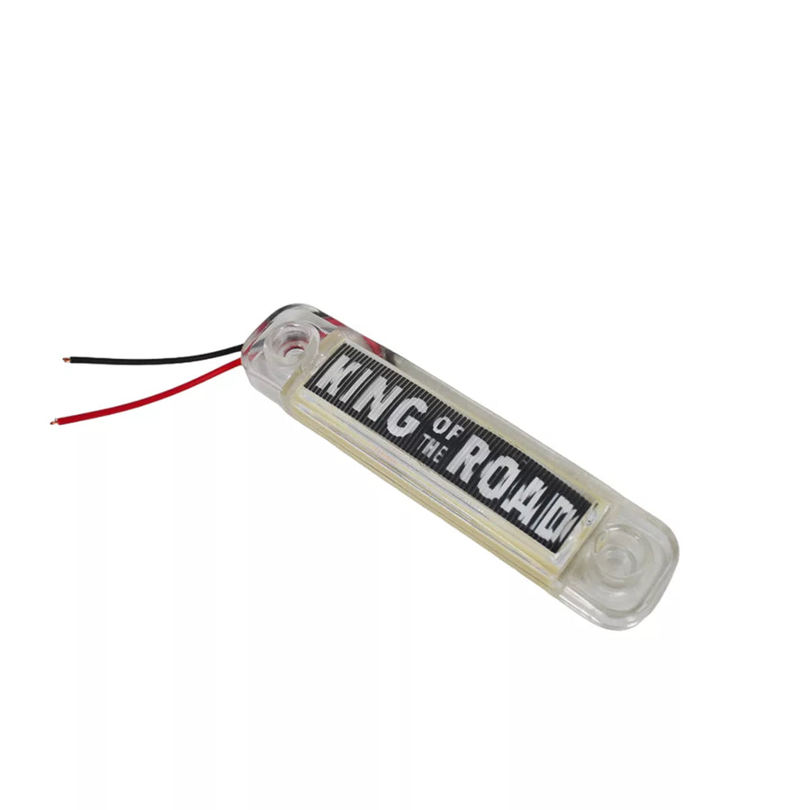 LED габарит King Of The Road, Бял, 12/24V