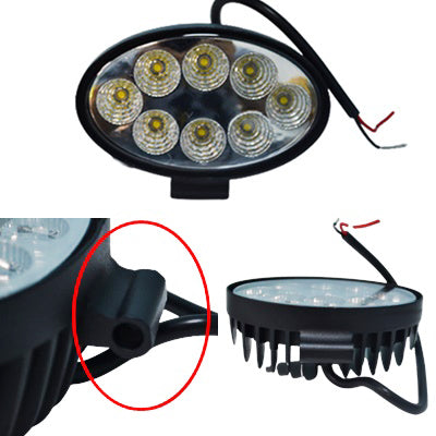 LED халоген - прожектор алуминий 8 диода, 24W