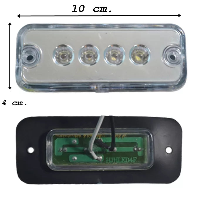 4 LED диоден габарит, БЯЛ - 24V