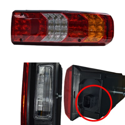 LED стоп за Mercedes Actros MP4, десен с HDSCS букса