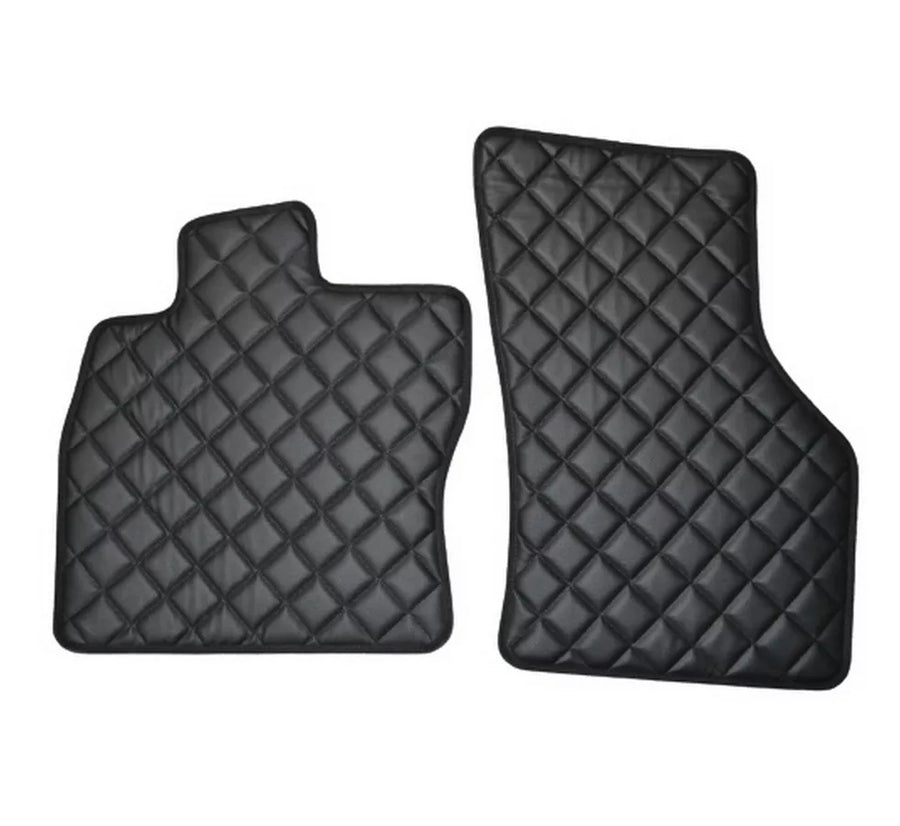 Anti-slippery кожени стелки за VW GOLF VI 2008 - 2013, черни