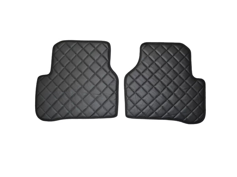 Anti-slippery кожени стелки за VW PASSAT B6 2005-2010, черно - ЗАДНИ