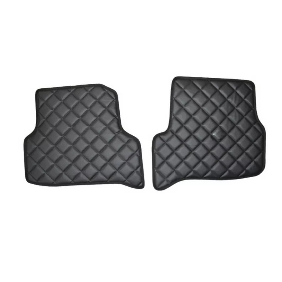 Anti-slippery кожени стелки за VW GOLF V / JETTA / PLUS, черно - ЗАДНИ