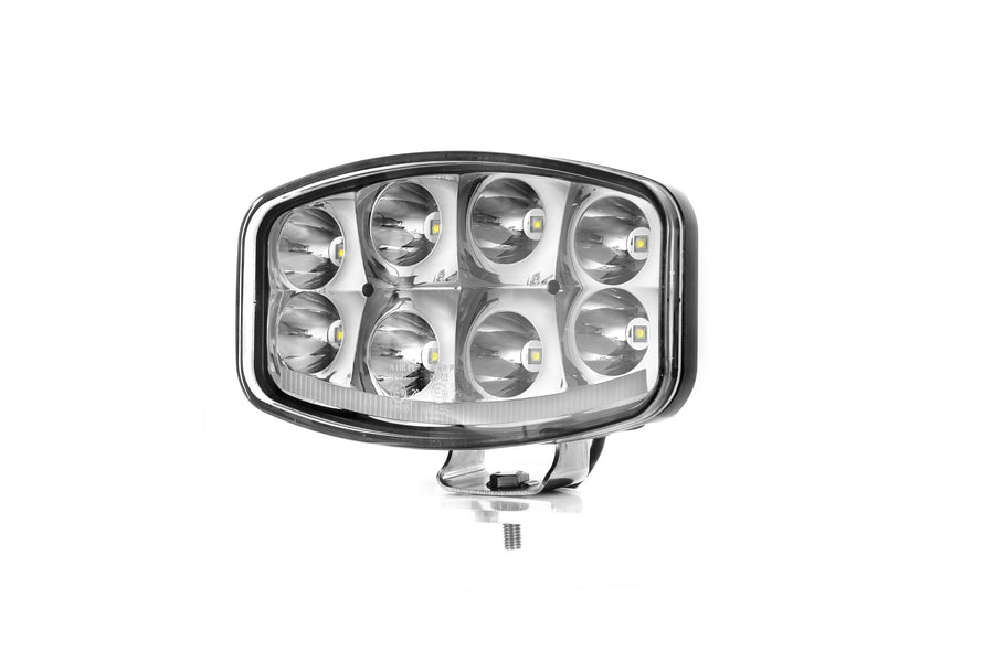 64W LED ЛЕД Фар Халоген Лампа с Три Функции Неон Neon Ефект 12V - 24V Бяла светлина 6500LM