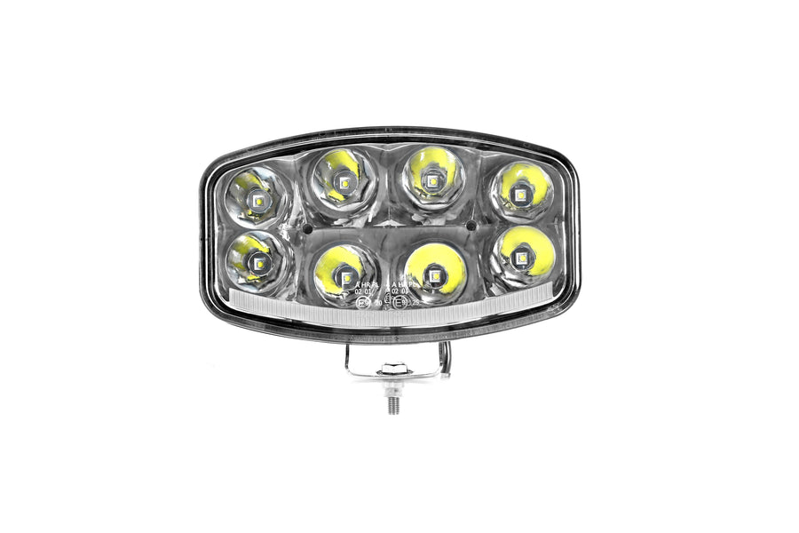64W LED ЛЕД Фар Халоген Лампа с Три Функции Неон Neon Ефект 12V - 24V Бяла светлина 6500LM