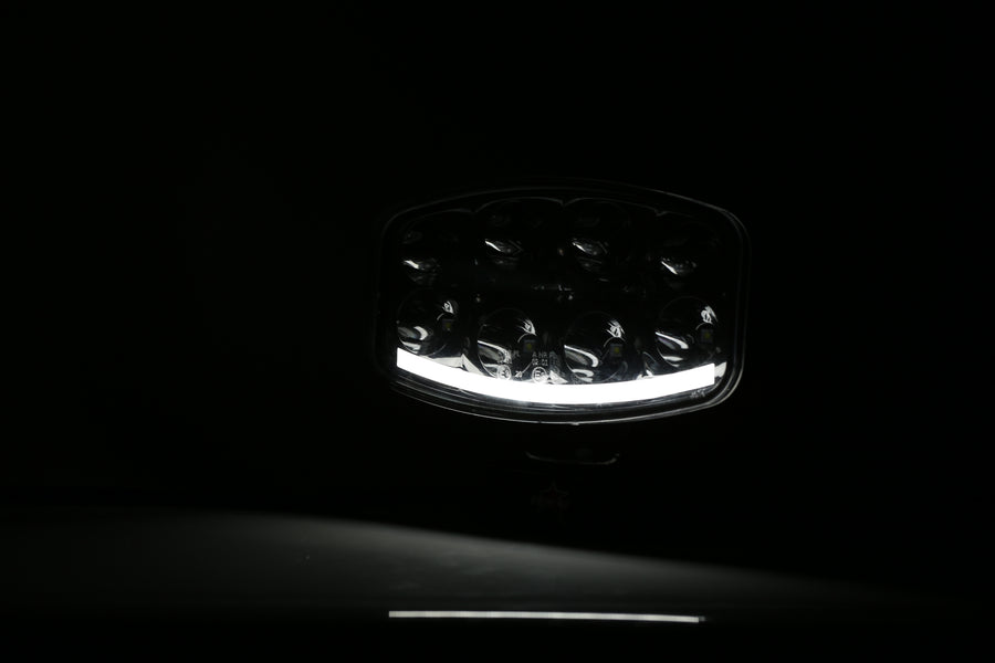 64W LED ЛЕД Фар Халоген Лампа с Три Функции Неон Neon Ефект 12V - 24V Бяла светлина 6500LM