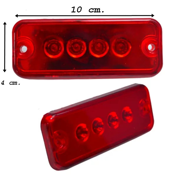 4 LED диоден габарит, ЧЕРВЕН - 24V