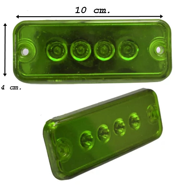 4 LED диоден габарит, ЗЕЛЕН - 24V