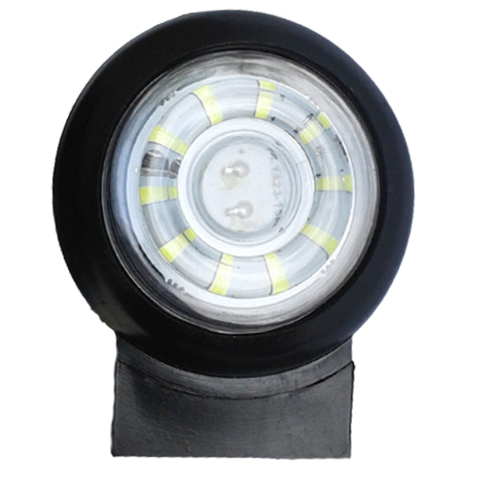 Кръгъл LED габарит с 10 диода, бял - 12/24V