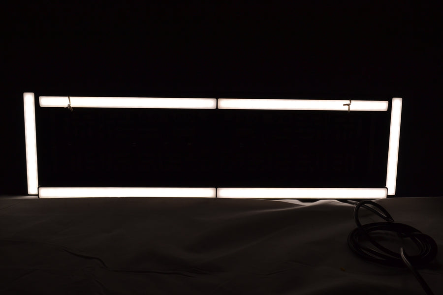 Рамка за номер с LED осветлениe, 12/24V, 2 функции, DRL дневна светлина