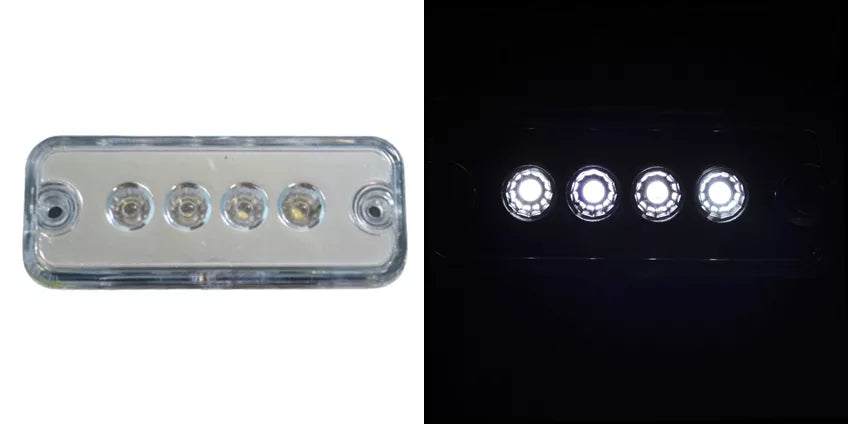4 LED диоден габарит, БЯЛ - 24V