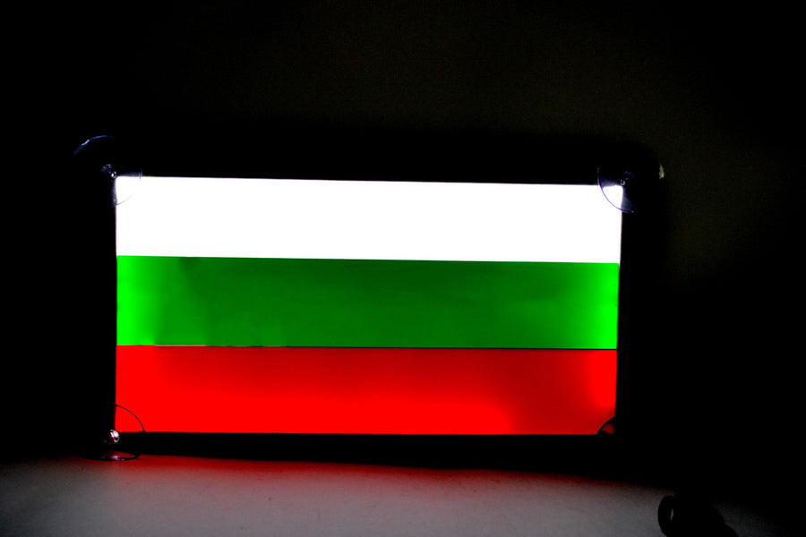 3D Табела BULGARIA, бяло, зелено, червено
