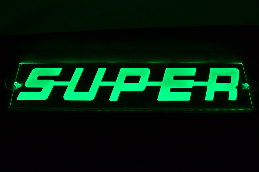 Табела с надпис "SUPER", лазер, 12/24V, 500мм.