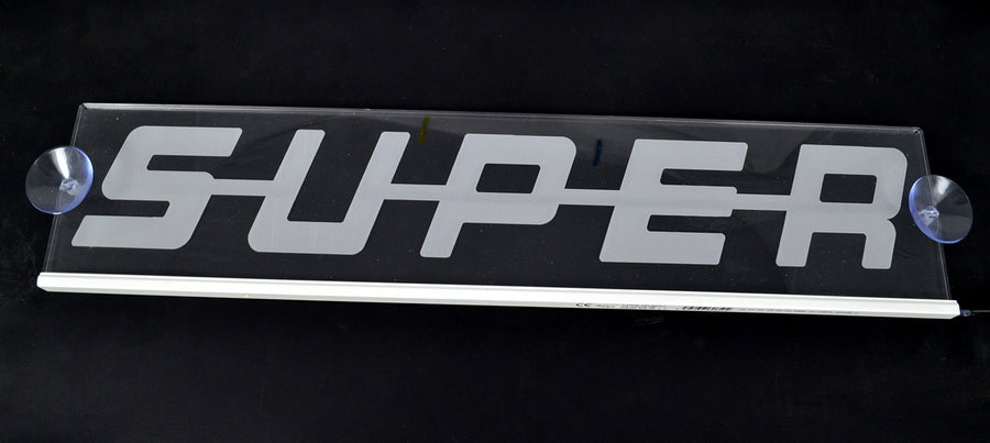 Табела с надпис "SUPER", лазер, 12/24V, 500мм.