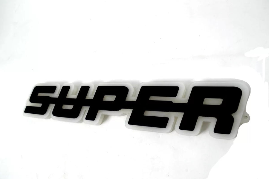 Огледална табела Super, външна за решетка, 12/24V, бяла