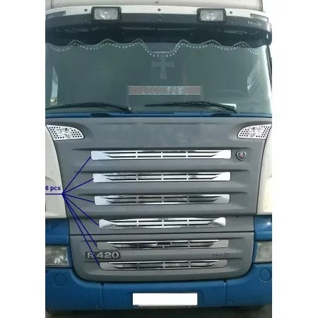 Предна решетка, радиаторна за SCANIA R 2004-2009, 8 части