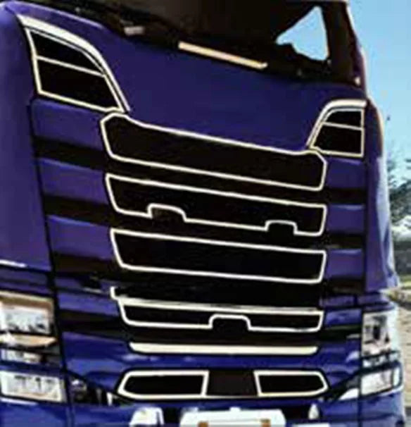 Окрайчващи рамки за предна решетка за Scania S NextGen - Комплект