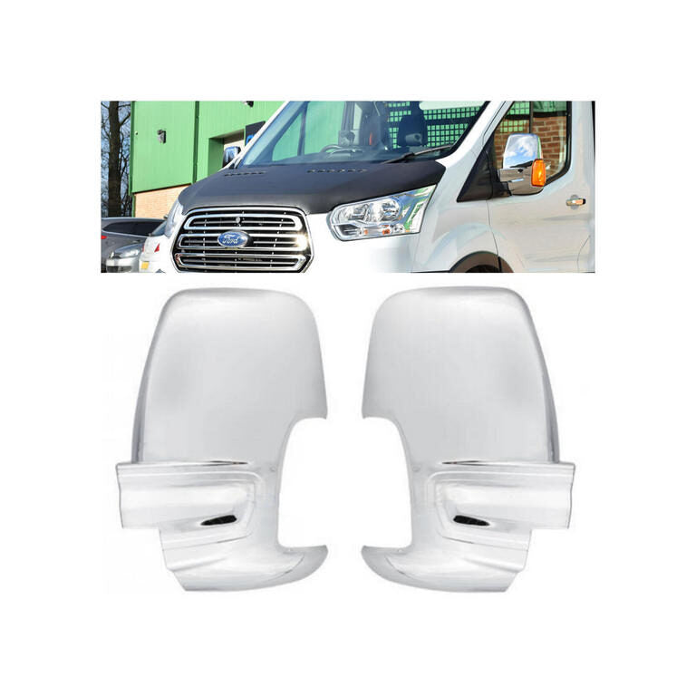 Хром-никел капаци за огледала за Ford Transite 2014+