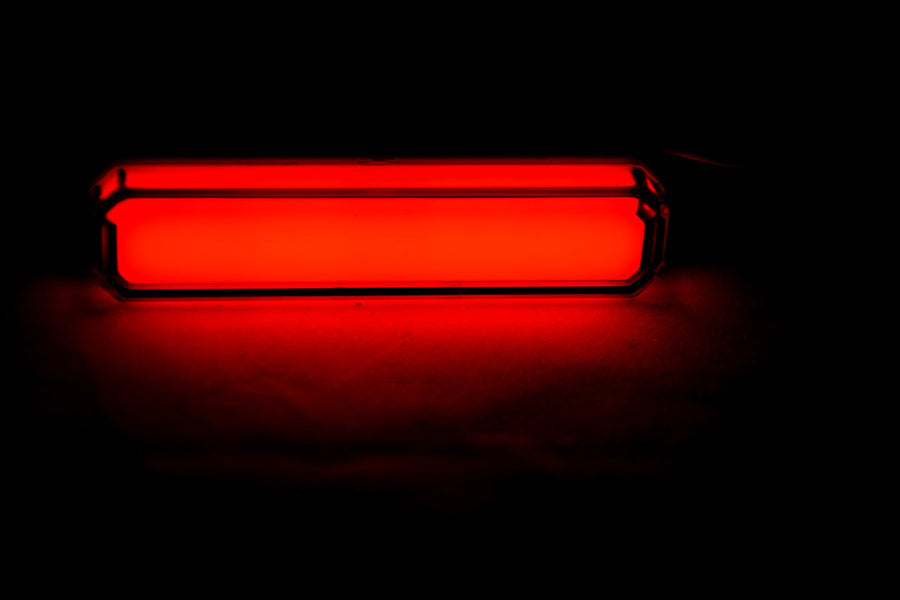 Червен LED неон габарит 12/24V, с клипс монтаж