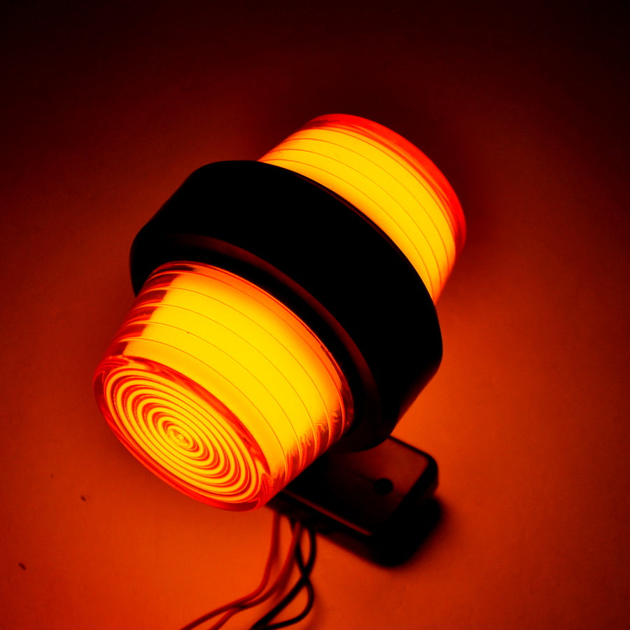 Maxi NEON габарит, късо рогче, жълто, 12/24V