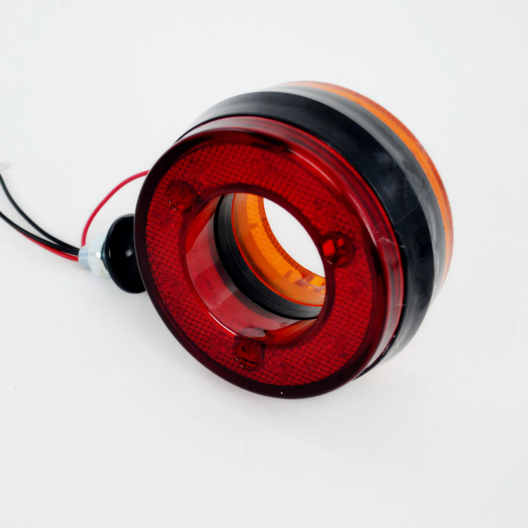 LED габарит за огледало 12/24V – червено-жълто, тип "обеца"