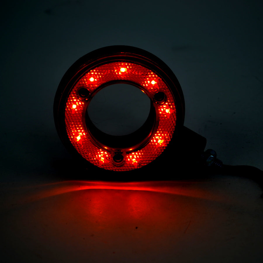 LED габарит за огледало 12/24V – червено-жълто, тип "обеца"