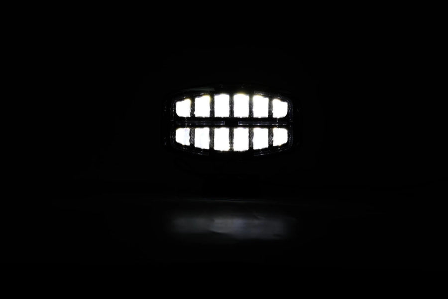 LED халоген тип Hella, с бяла и жълта DRL светлина, 12 диода - 77W