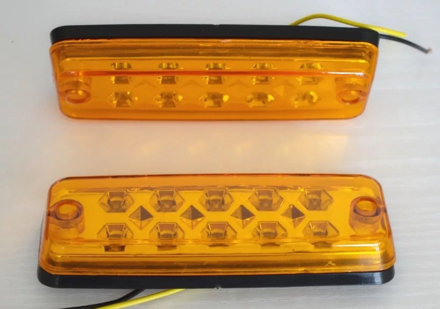 Голям жълт LED габарит с 10 диода