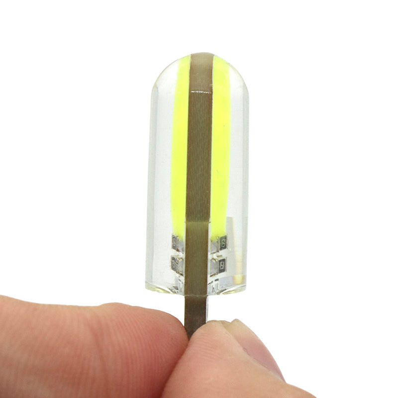 LED Лед Диодни Крушки За Габарит, Т10 W5W, COB 12-Core, 12V, 6 Цвята Светлина