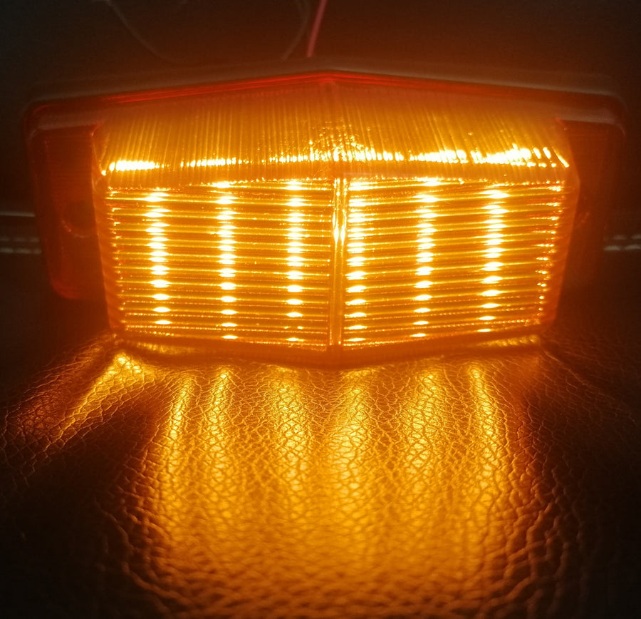 LED Лед Диоден Габарит Маркер Мигач 130мм 12V - 24V за Камион Трактор Багер Селскостопански Машини и Др.