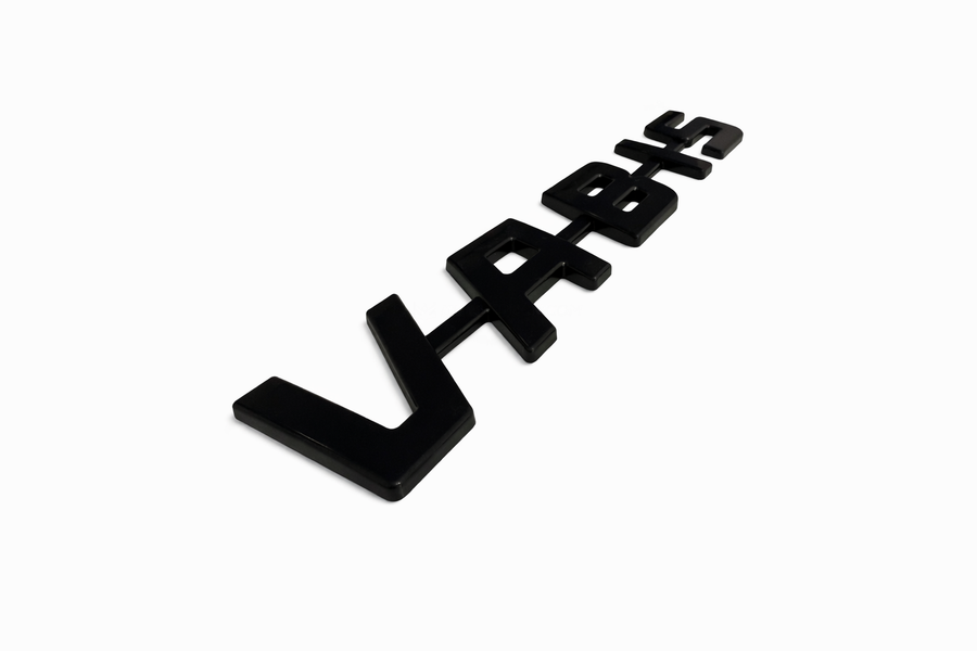 Пластмасов надпис VABIS, 33х7 см, черен мат