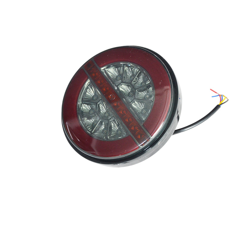Кръгъл Smoked LED Неон стоп „Хамбургер“ – 140 мм, 24V