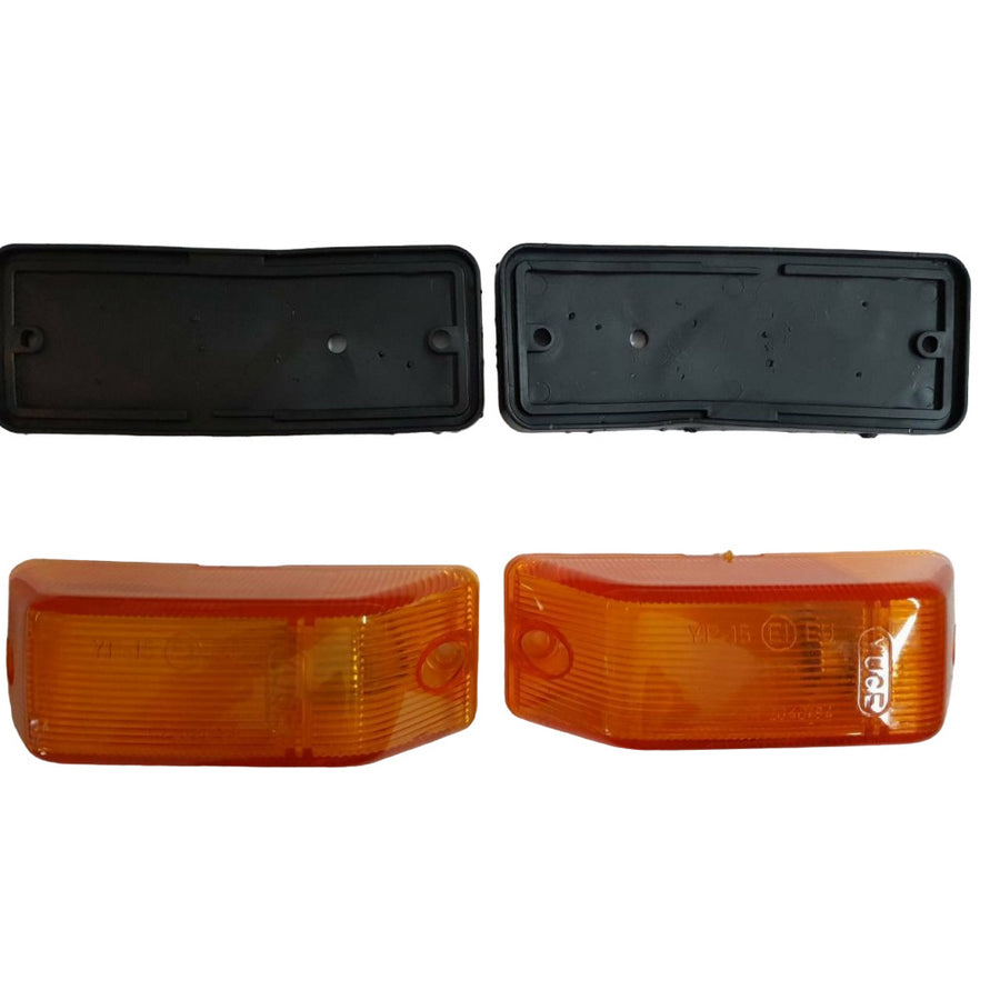Универсален LED габарит/мигач, жълта светлина, 12/24V - SMOKED