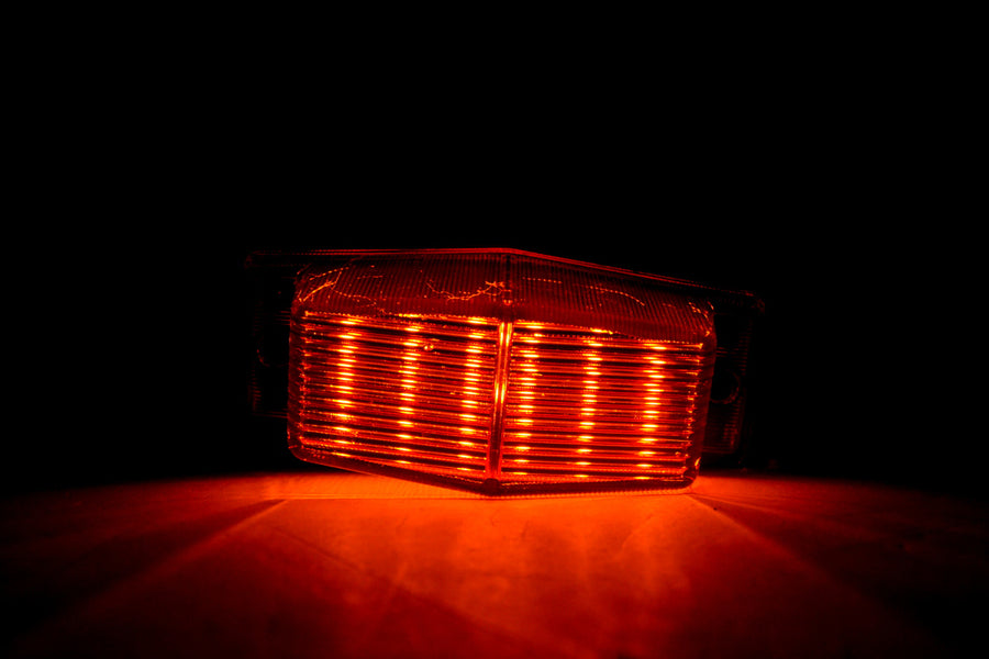 Универсален LED габарит/мигач, жълта светлина, 12/24V - SMOKED