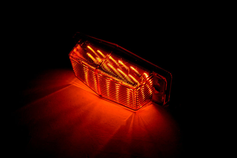 Универсален LED габарит/мигач, жълта светлина, 12/24V - SMOKED