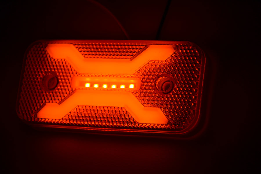 LED габарит Spider 24V жълт – 30 диода