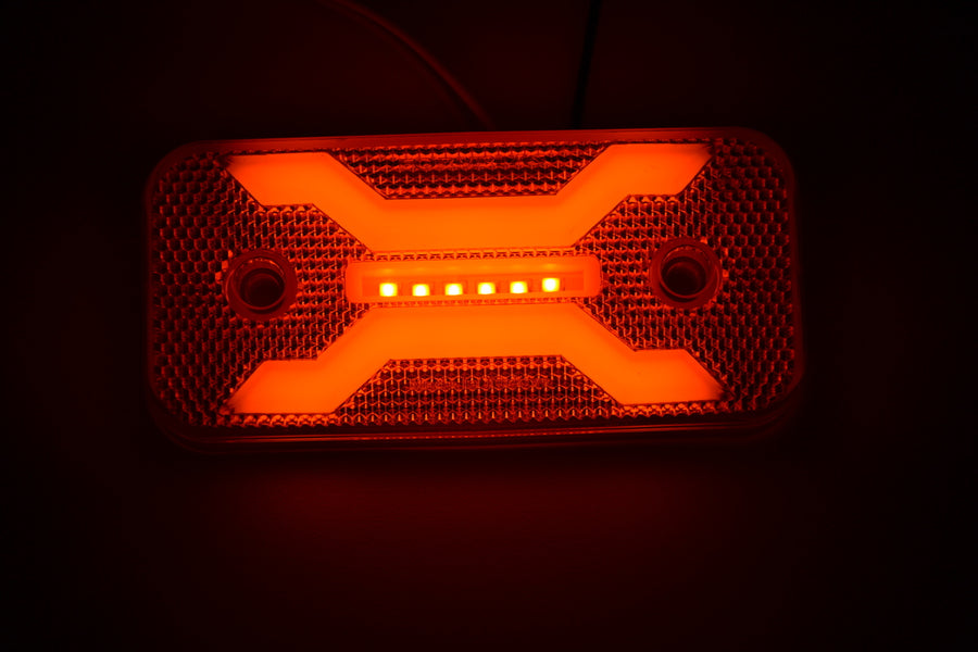 LED габарит Spider 24V жълт – 30 диода