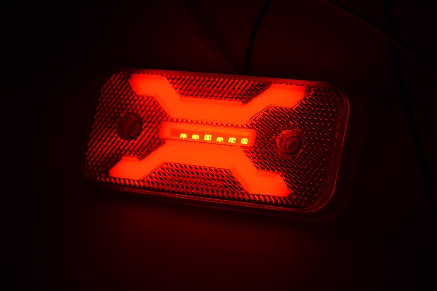 Диоден LED габарит Spider, 24V, червен, 30 диода