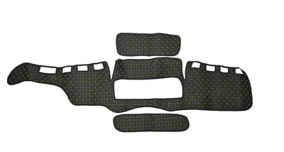 Стелка за табло за MAN TGX, черно с жълт шев - Non-slip